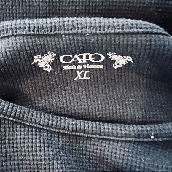 Cato Black Boxy Relaxed T-Shirt - Picture 5 of 5